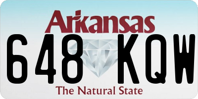 AR license plate 648KQW