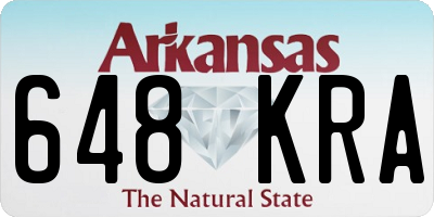 AR license plate 648KRA