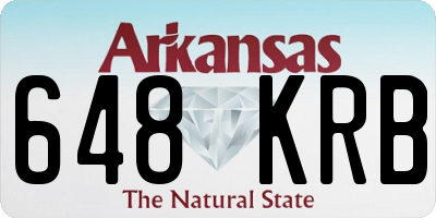 AR license plate 648KRB