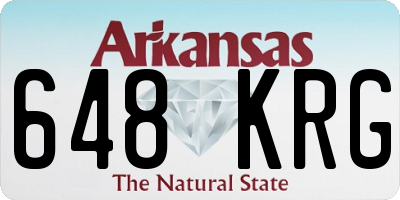 AR license plate 648KRG