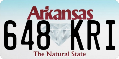 AR license plate 648KRI