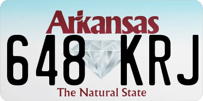 AR license plate 648KRJ