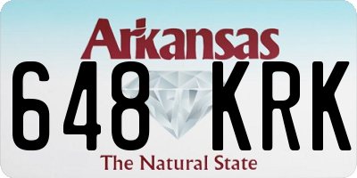 AR license plate 648KRK