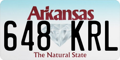 AR license plate 648KRL