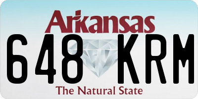 AR license plate 648KRM