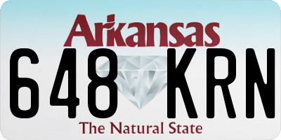 AR license plate 648KRN