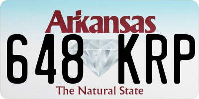 AR license plate 648KRP