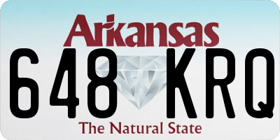 AR license plate 648KRQ