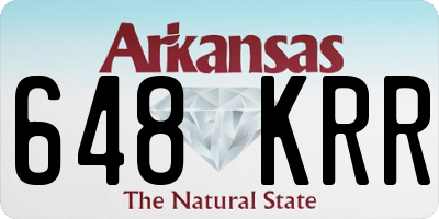 AR license plate 648KRR