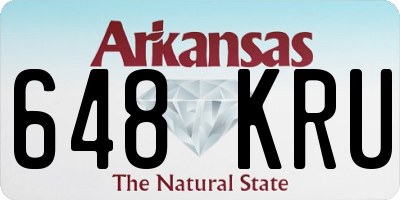 AR license plate 648KRU
