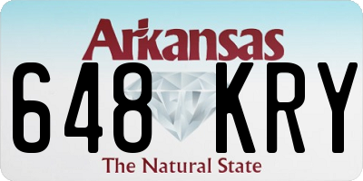 AR license plate 648KRY