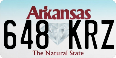 AR license plate 648KRZ