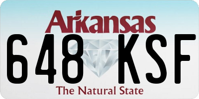 AR license plate 648KSF