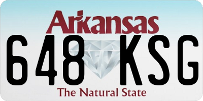 AR license plate 648KSG