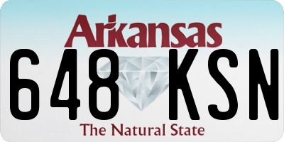 AR license plate 648KSN