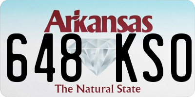 AR license plate 648KSO