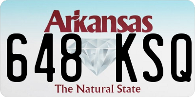 AR license plate 648KSQ