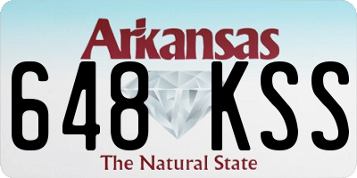AR license plate 648KSS