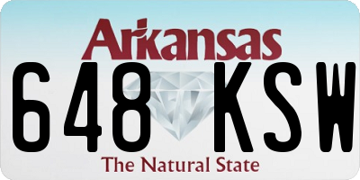 AR license plate 648KSW