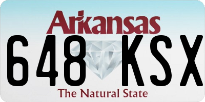 AR license plate 648KSX