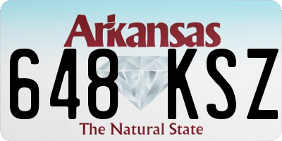AR license plate 648KSZ