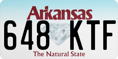 AR license plate 648KTF