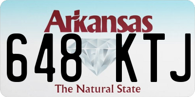 AR license plate 648KTJ