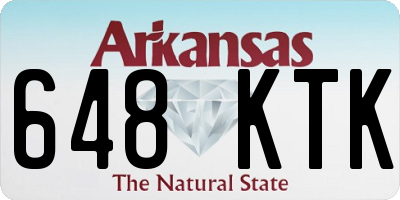 AR license plate 648KTK