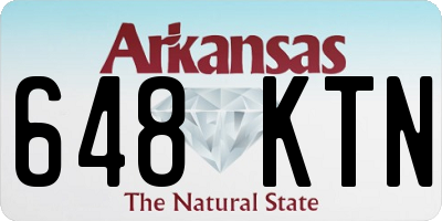AR license plate 648KTN