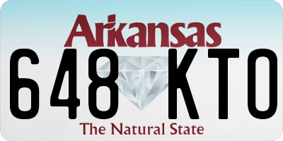 AR license plate 648KTO