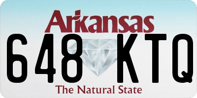 AR license plate 648KTQ