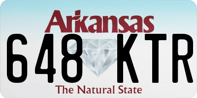 AR license plate 648KTR