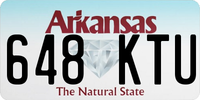 AR license plate 648KTU