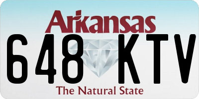 AR license plate 648KTV