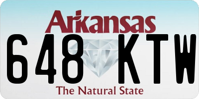 AR license plate 648KTW