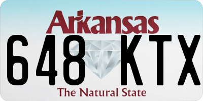 AR license plate 648KTX