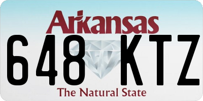 AR license plate 648KTZ