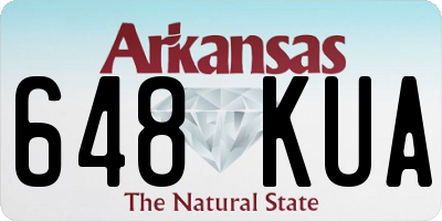 AR license plate 648KUA