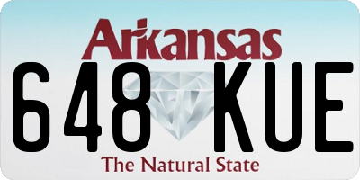 AR license plate 648KUE