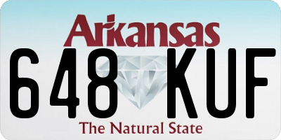 AR license plate 648KUF