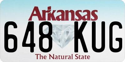 AR license plate 648KUG