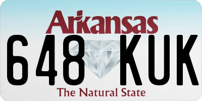 AR license plate 648KUK