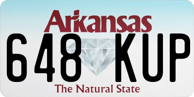 AR license plate 648KUP