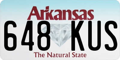 AR license plate 648KUS