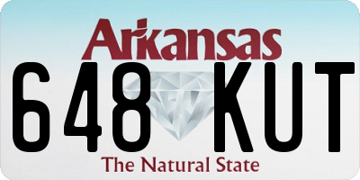 AR license plate 648KUT