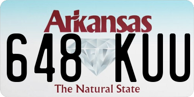 AR license plate 648KUU