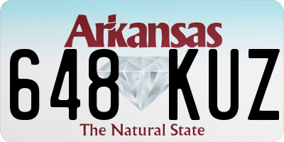 AR license plate 648KUZ