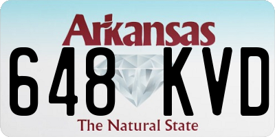 AR license plate 648KVD