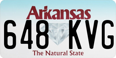 AR license plate 648KVG