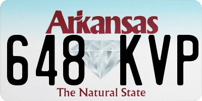 AR license plate 648KVP